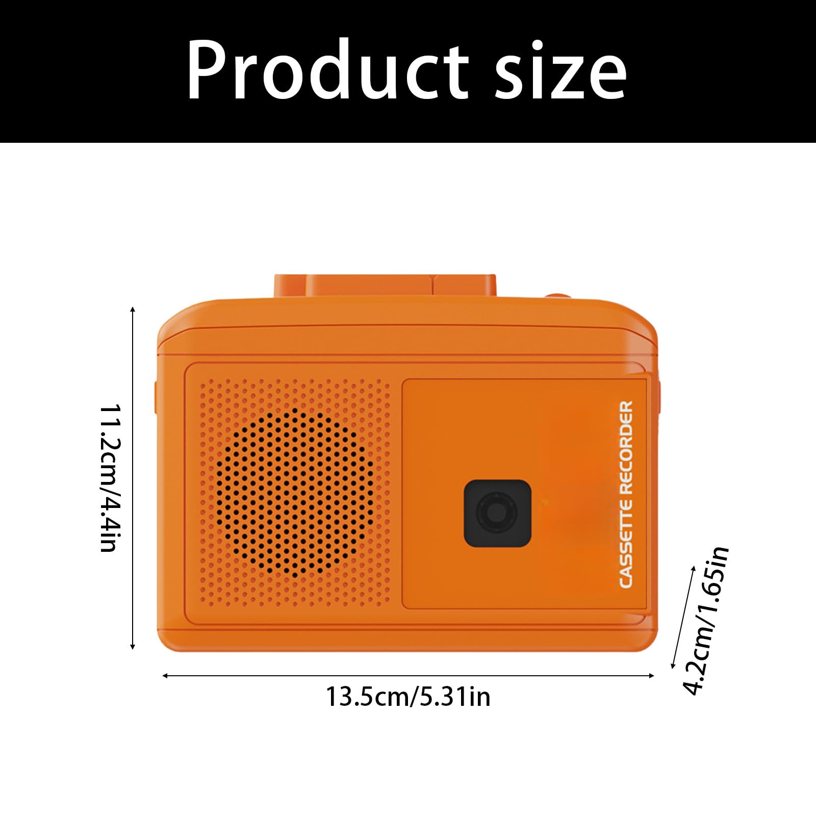 Retro odtwarzacz taśmowy na konwerter MP3 do analogów transfer muzyki do formatu cyfrowego przez USB lub zasilanie bateryjne przenośny konwerter cyfrowy