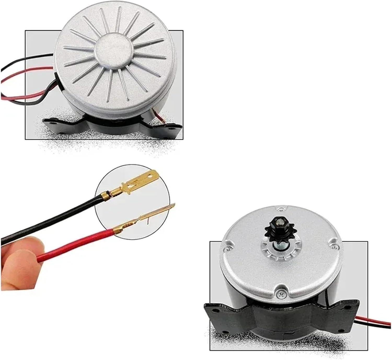24V 350W DC Motor Permanent Magnet Generator Micro Brushed Motor Brushed High Permanent Magnet 2750RPM Gear Electric Motor