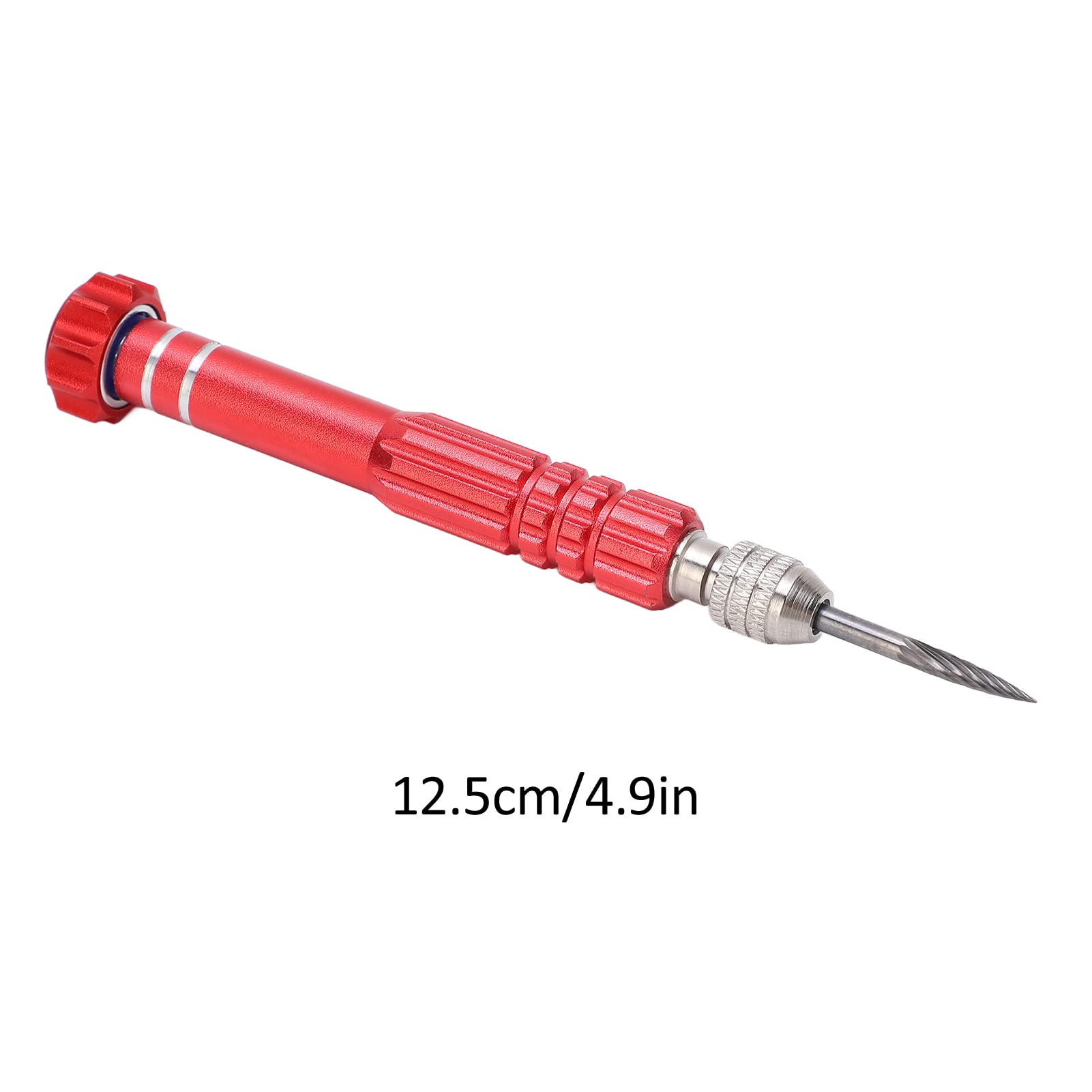 Badminton Grommet Remover Badminton Racket Nail Cone, 12.5cm Red Stainless Steel Badminton Racquet Eyelets Grommets Nail Cone Tool for Badminton Racket