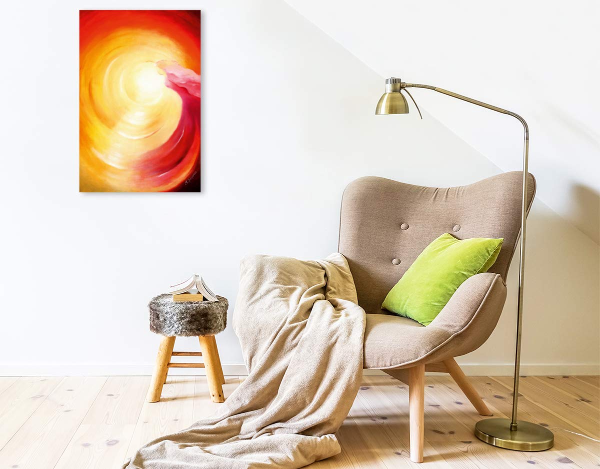 Premium Textil-Leinwand 50 x 75 cm Hoch-Format Seelenreise ins Licht | Wandbild, HD-Bild auf Keilrahmen, Fertigbild auf hochwertigem Vlies, Leinwanddruck von Marita Zacharias