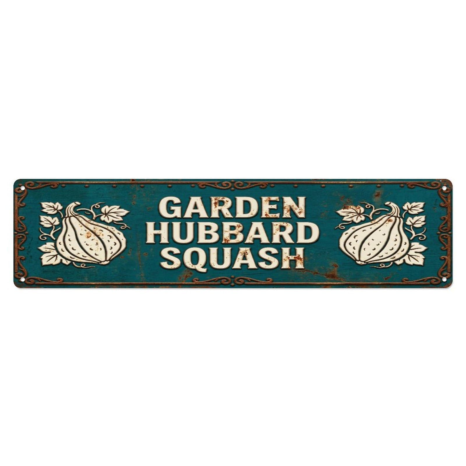 Metal Tin Sign GARDEN HUBBARD SQUASH Vintage Squash Rustic Farmhouse