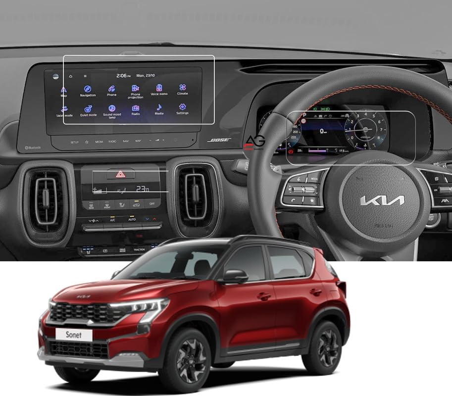 ANDEAL GUARDS SCREEN PROTECTOR For NEW KIA SONET 2024 FACELIFT 10.25 INCH COMBO OF INFOTAINMENT & INSTRUMENT CLUSTER Protector | HTX+ GTX PLUS X LINE Car Accessories (B0D3M6ZBDK) Amazon Price History, Amazon Price Tracker