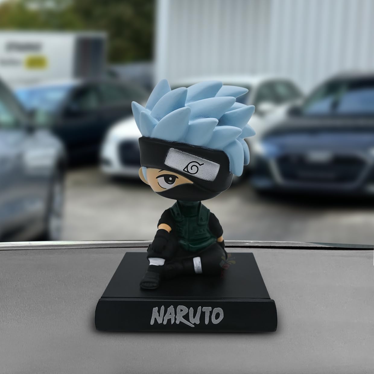 JOA TOYBOX Naruto Bobble Head with Phone Stand for Car Dashboard, Office Desk, Study Table & Home Decoration (Kakashi Hatake)