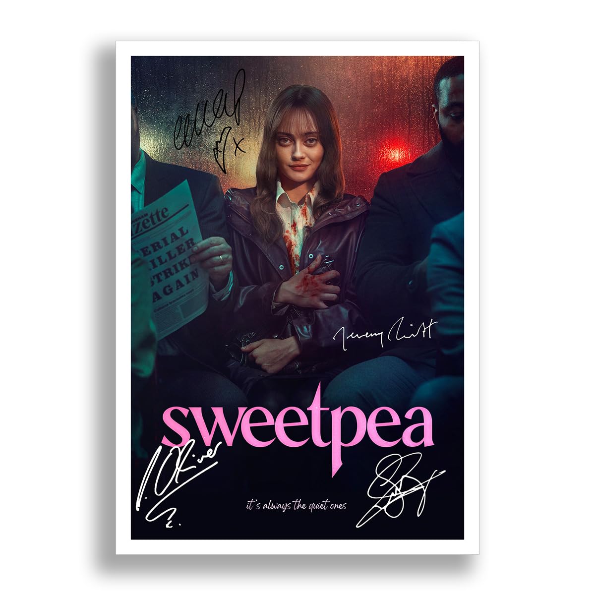 Sweetpea cast signed autograph poster photo print framed memorabilia tv show series gift Ella Purnell (A4 poster only)