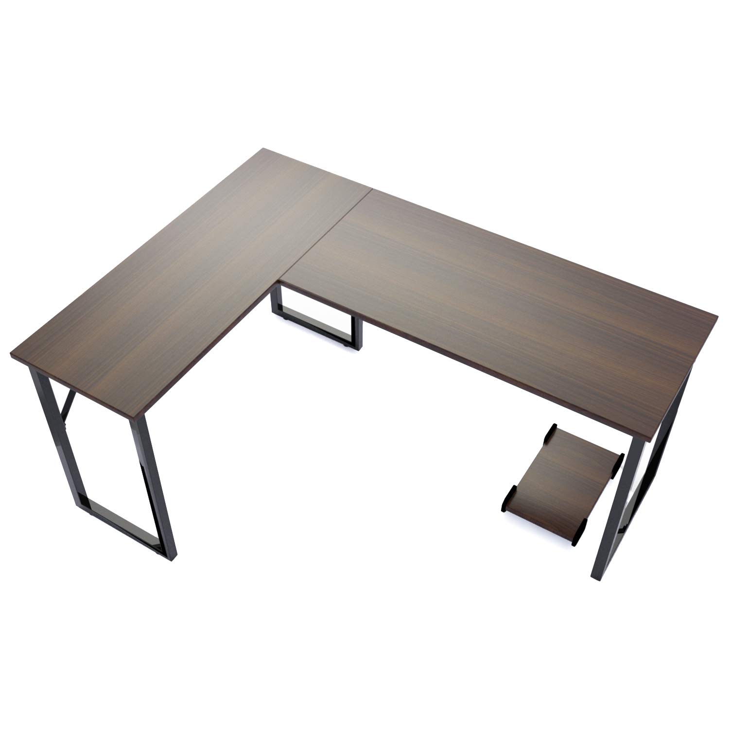 Buy TUSY Modern LShaped Computer Desk Corner Gaming Office PC Table, Simple Industrial Style