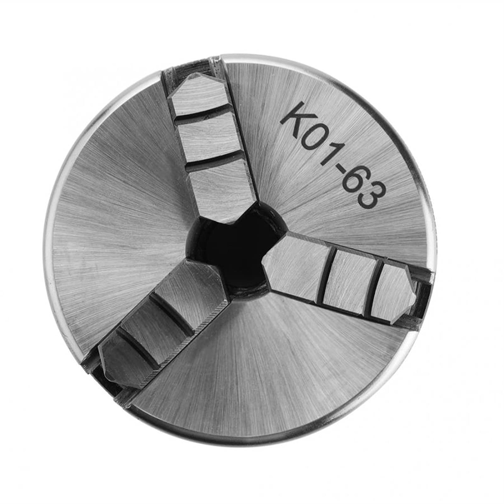 Tornio di alta precisione Chuck Lavorazione del legno Chuck in metallo a 3 mascella 63mm manuale manutentore del tornio del mandrino con 2 aste di blocco per la fresatura delle macchine elettriche