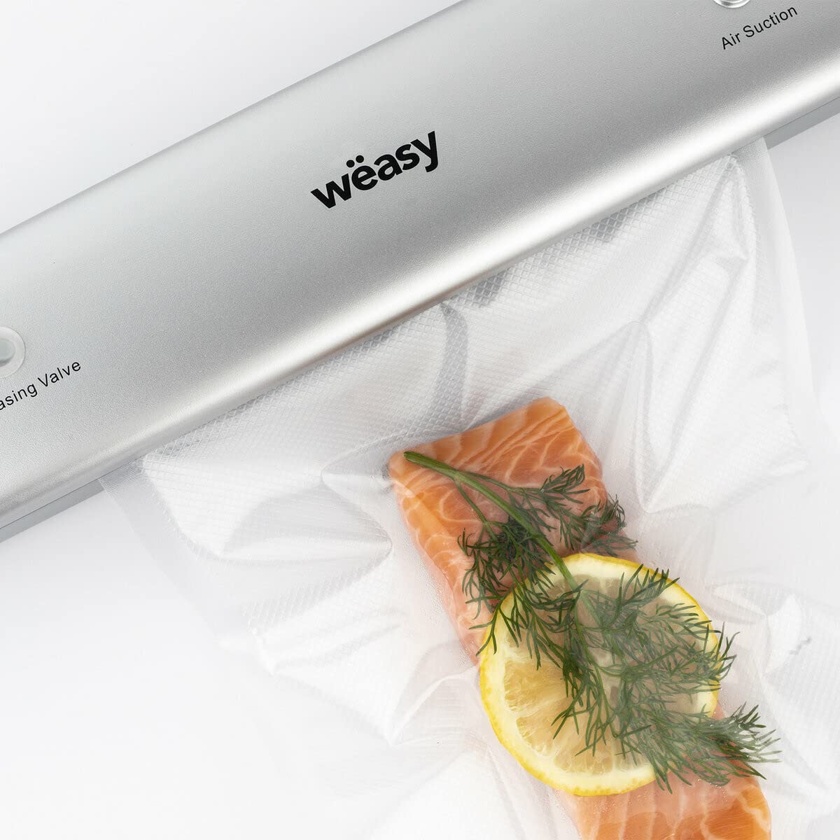 Food Vacuum Packer 10 sekund SIL85, 30cm stal nierdzewna, profesjonalny pakowacz próżniowy, konserwacja żywności suchej i mokrej, 10 nadających się do prania toreb wielokrotnego użytku w zestawie