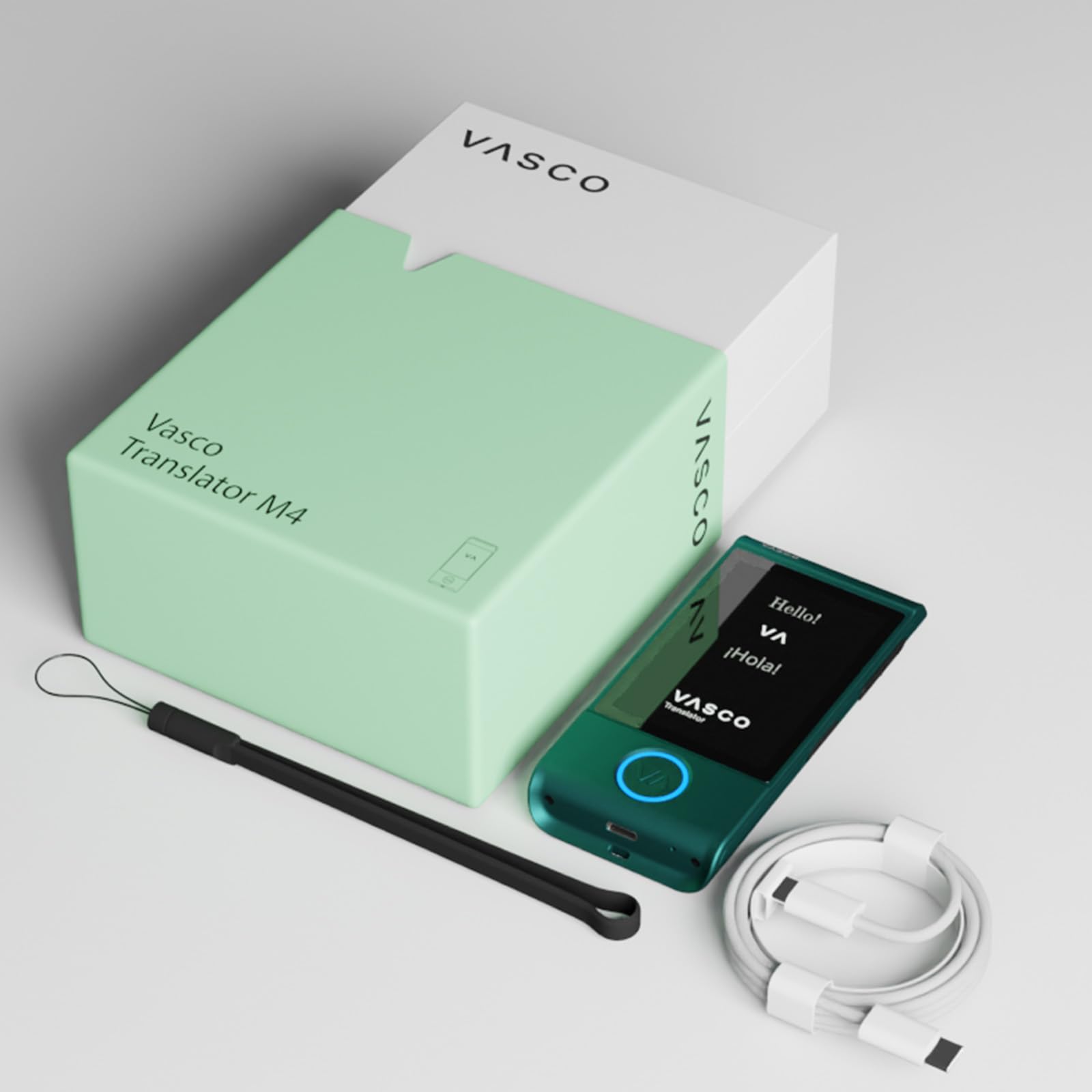 Vasco Translator M4 | Übersetzungsgerät ohne Folgekosten | Frosty Turquoise | Internet ohne Limit | Sprach-, Foto- & Text- Übersetzer | Automatik-Modus | 113 Sprachen | 99% genau | datensicher | leicht