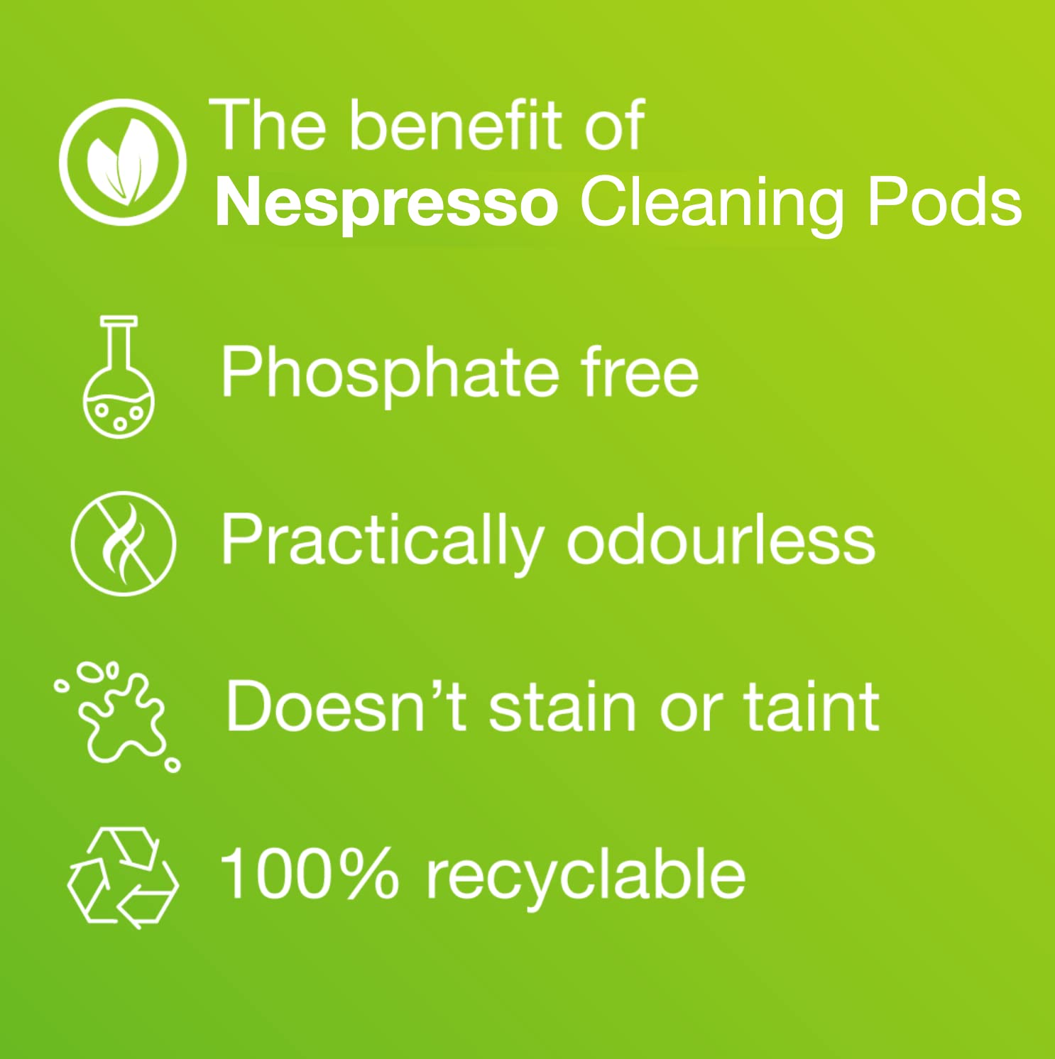 Caffenu Nespresso Cleaning Capsules Coffee Machine Cleaner for