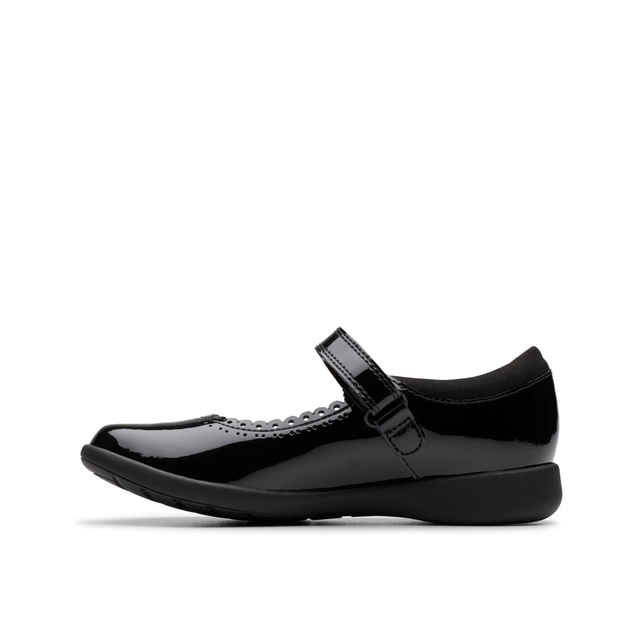 Clarks Etch Pure K. Childrens Black Pat, 2