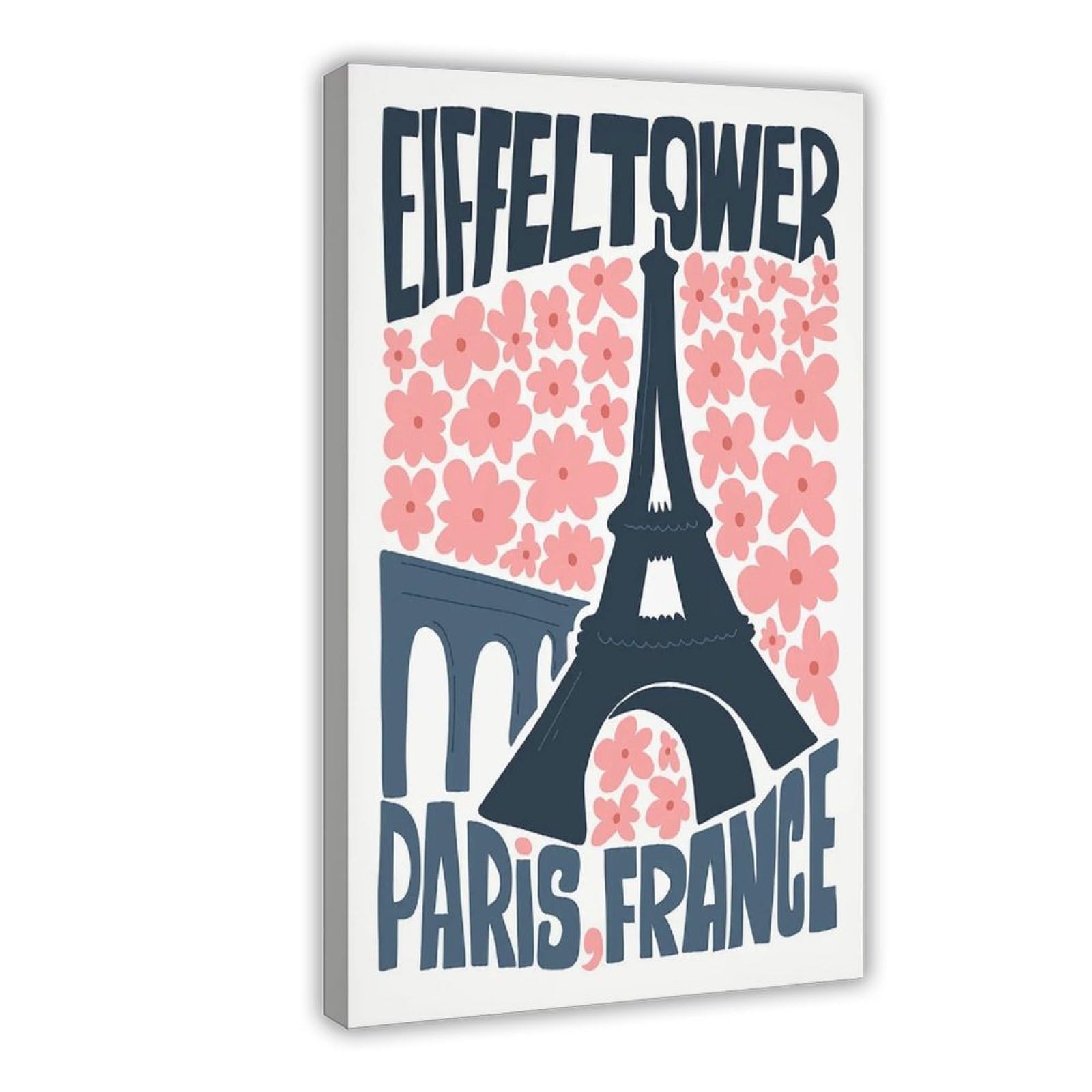 Eiffel Tower Paris Canvas Poster for Office Decor Gift