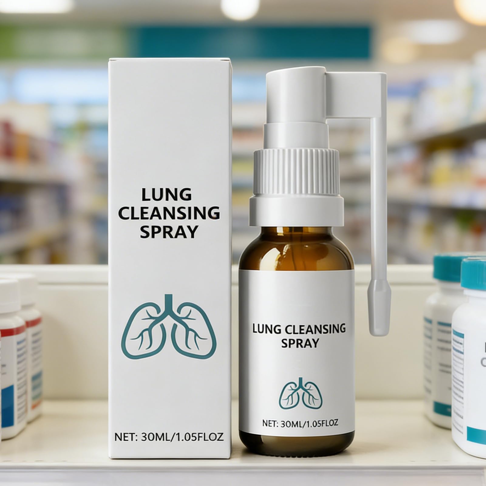 do czyszczenia płuc, 30ml mgiełka wspomagająca oddychanie | Spray do oddychania płuc - dla kobiet, mężczyzn, rodziców i seniorów