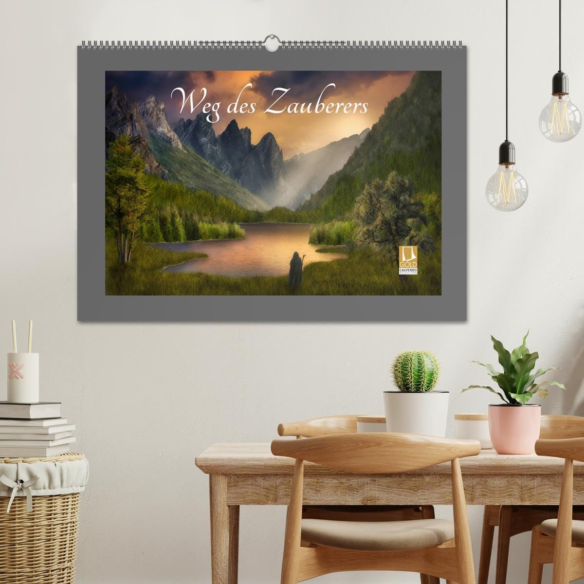 Weg des Zauberers (Wandkalender 2026 DIN A2 quer), CALVENDO Monatskalender: Ein Fantasy-Bilderbuch (CALVENDO Kunst)