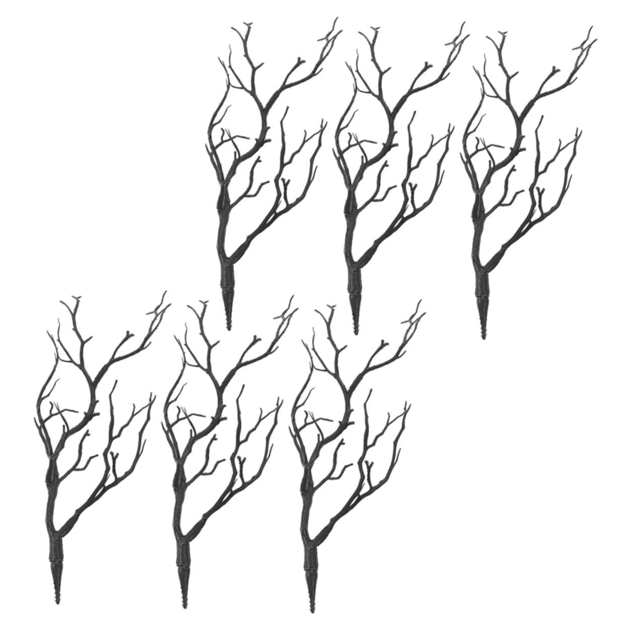 6pcs Artificial Shaped Branches Decorative Twigs for Home and Office No Maintenance Required for Halloween and Decor