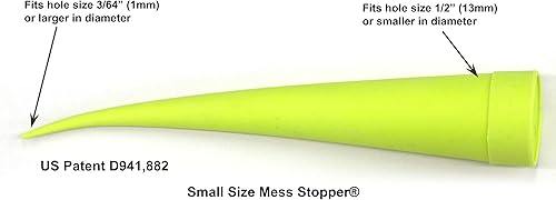 Miniatura 4 de Mess Stopper Kit universal de tapones y tapas de goma para servicio de línea de aceite hidráulico, 4 tamaño pequeño, redondo