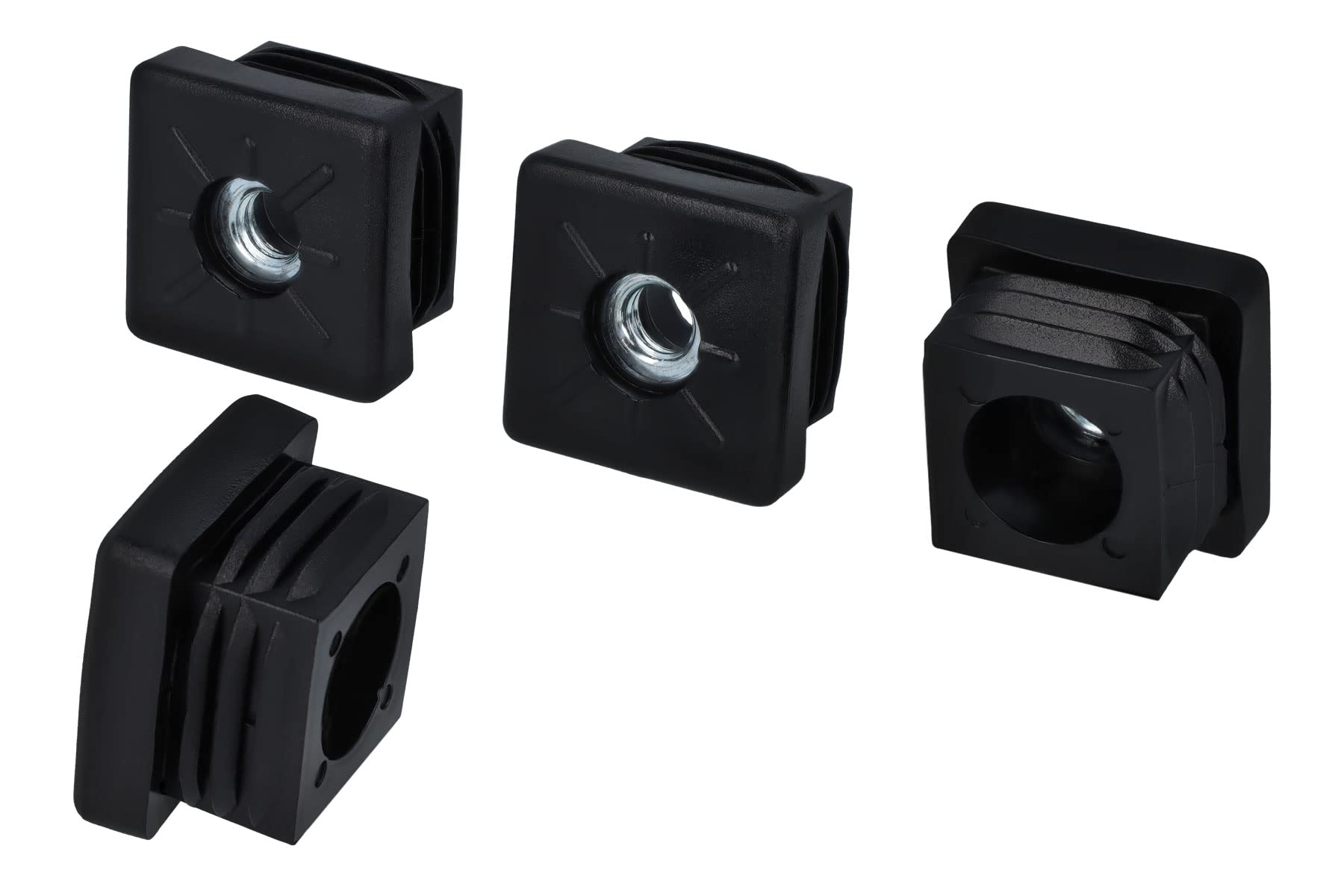 Skytowards 20PCS Bouchon Pour Tuyau Carré Embout Tube Carré 30x30mm Bouchon Pied De Chaise