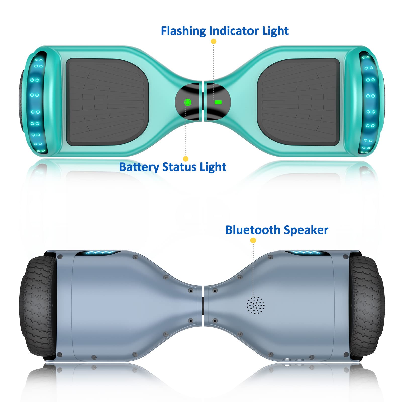 FLYING-ANT Hoverboard, 6.5 inch Self Balancing Electric Scooter with Safe Certified, Hover Board for Kids and Adult, Great Gifts