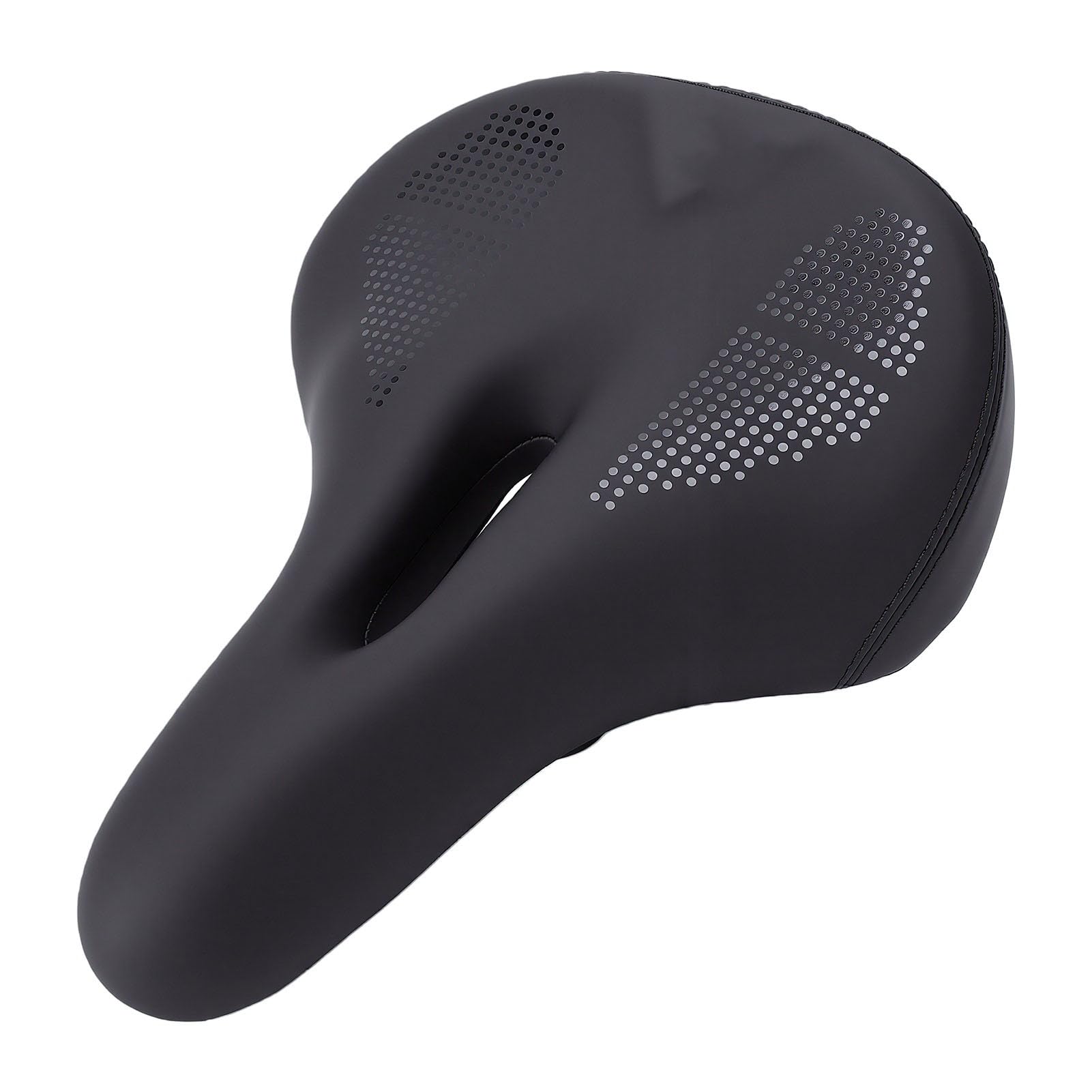 Sella Bici con Ammortizzazione a Sfere 21x27cm for Ciclismo | Materiale PU impermeabile e traspirante, cuscino d\'aria gonfiabile, design più spesso, riduce la pressione