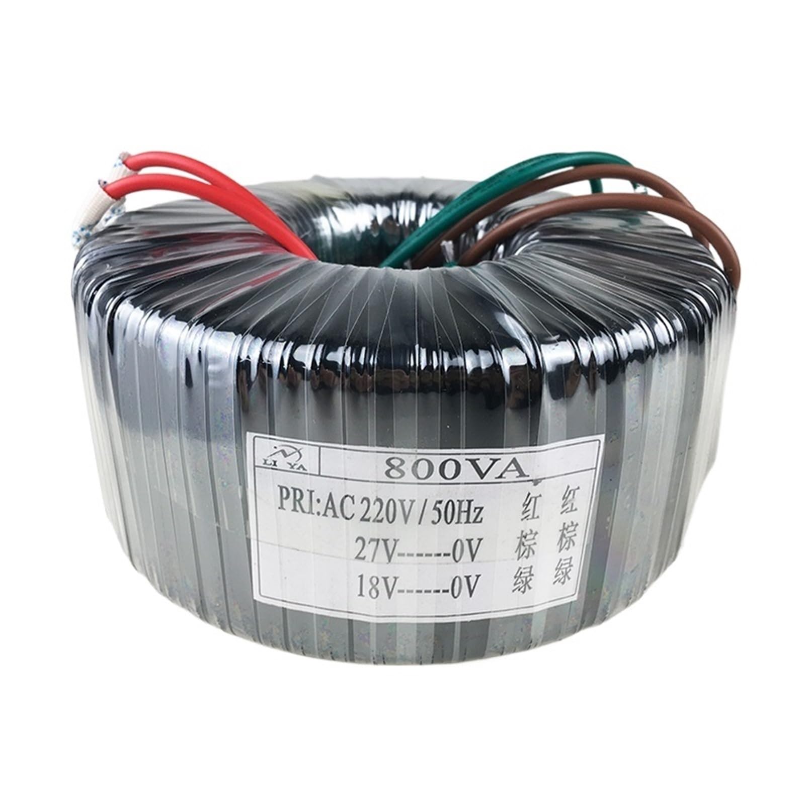 Trasformatore toroidale da 800 W, 220 V a 12 V, 14 V, 16 V, 18 V, 20 V, Alimentatore for Isolamento Audio.