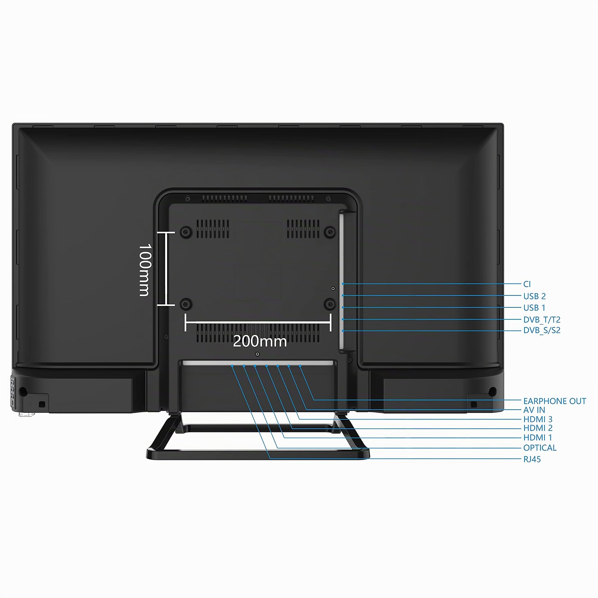 Smart TV 32 Pollici, HD Ready, LED, DVB-T2, Android
