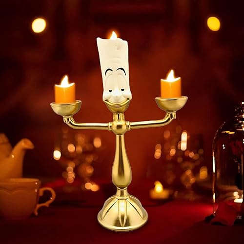 Beauty and The Beast Cogsworth - Portavelas Lumiere para mesas de boda, fiesta de Navidad, decoración del hogar.
