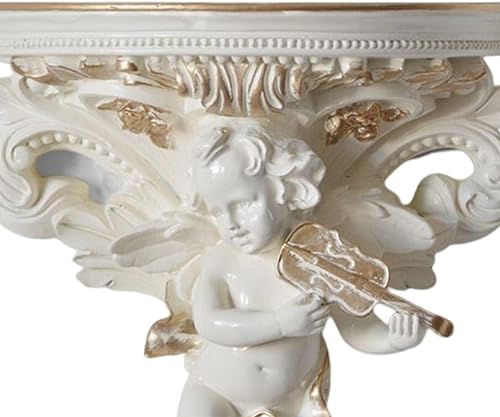Miniatura 2 de Generic Estante de pared ornamental con estatuilla de querubín para exhibición casera, estilo A, 8.3 in x 4.3 in x 9.4 in