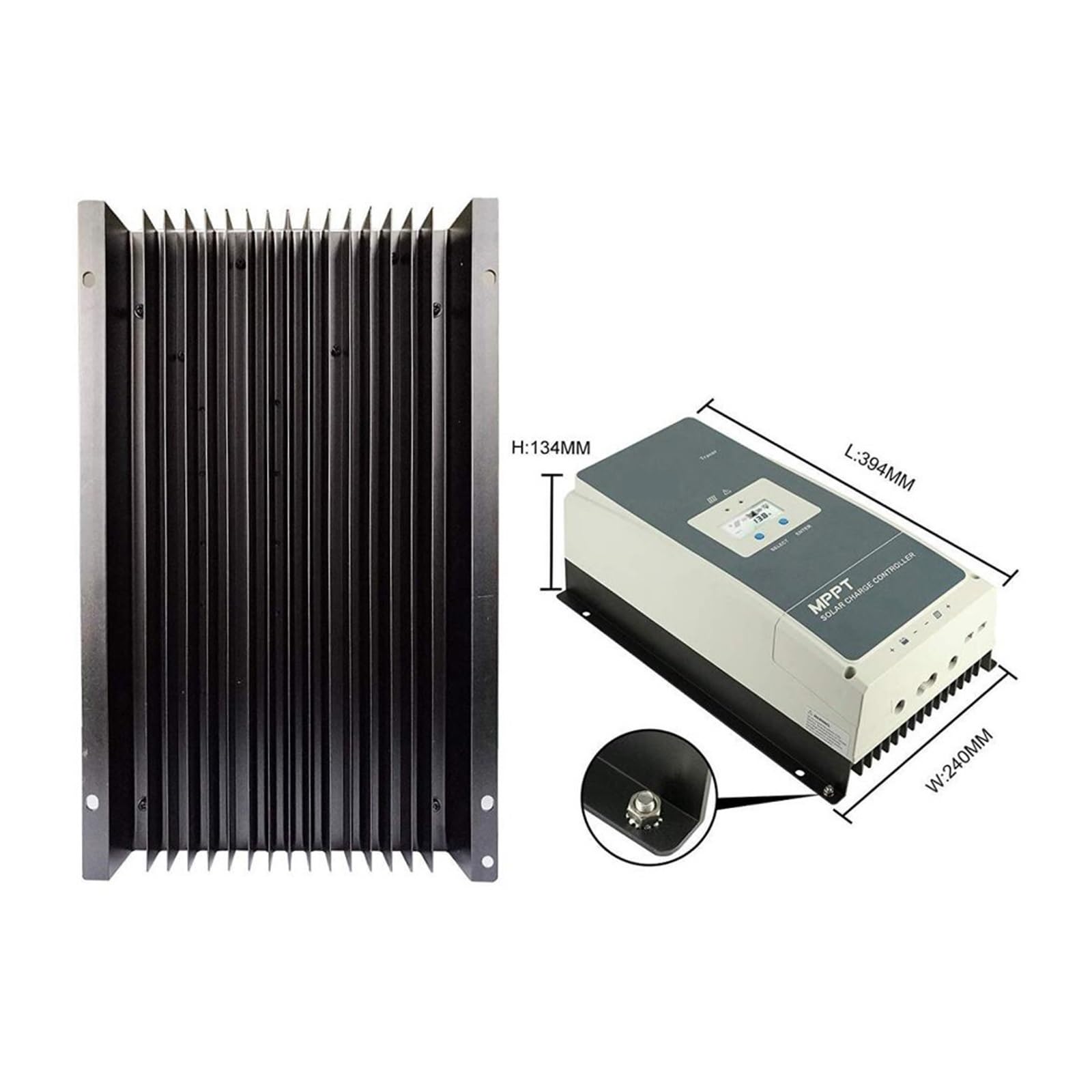 Controllore Solare MPPT 50A 60A 80A 100A Regolatore di Carica Solare 12V 24V 36V 48V Regolatore Batteria Automatico Max PV 150V 200V(50A(5415AN))