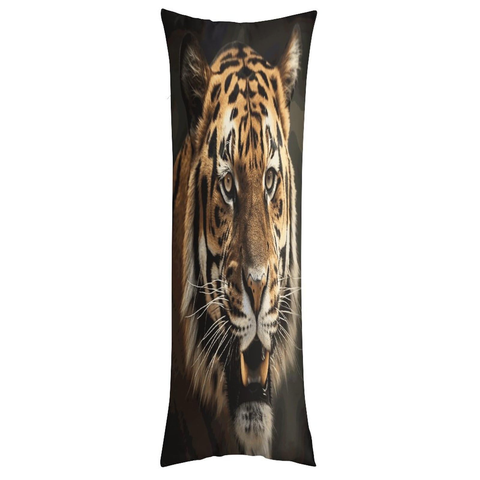 LDGSUPH Tiger Pillow Cases Soft Pillowcase with Invisible Zipper Wrinkle Resistant Pillow Covers Breathable Removable Pillow Protector for Bed Sofa Car 20"x54"