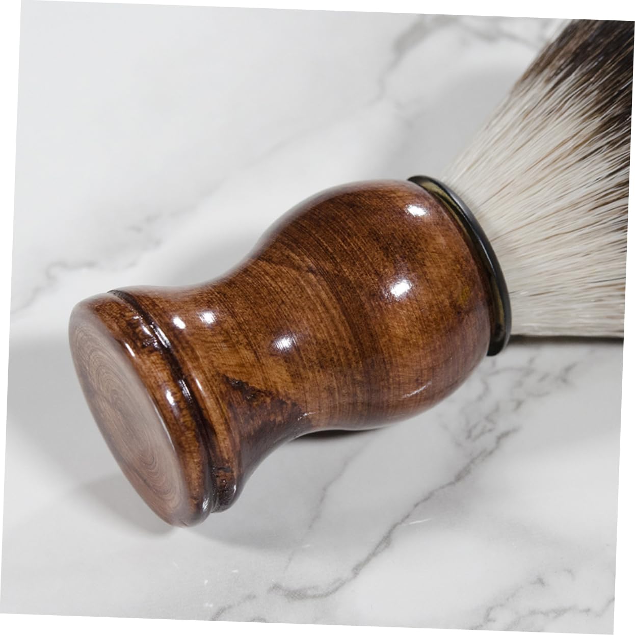 Baluue Beard Brush Men's Beard Softener and Exfoliator Travel Size Shaving Tool