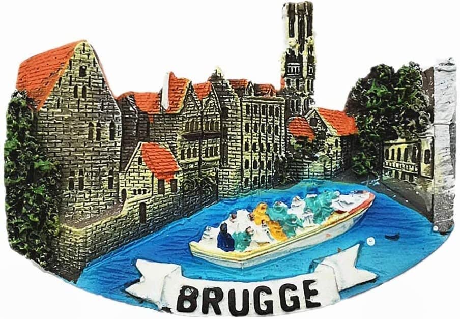 Calamita da frigorifero 3D Gravensteen Gand, Belgio, souvenir in vetro di cristallo magnete turistico viaggio collezione souvenir adesivo magnetico per la casa cucina decorazione