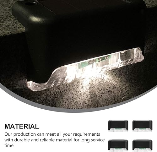 Miniatura 6 de Yardwe 4 luces solares LED de seguridad para exteriores, luces solares con sensor de movimiento, aplique de pared, lámpara de noche, lámpara de