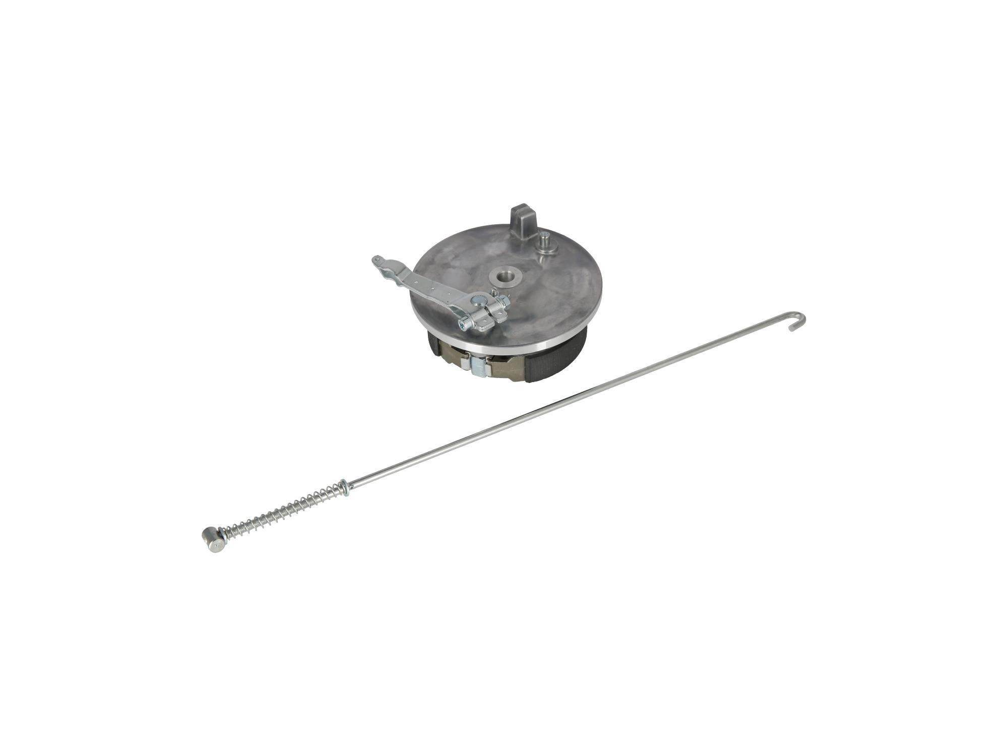 Bremsschild hinten komplett einbaufertig mit Bremsstange - für Simson S51,