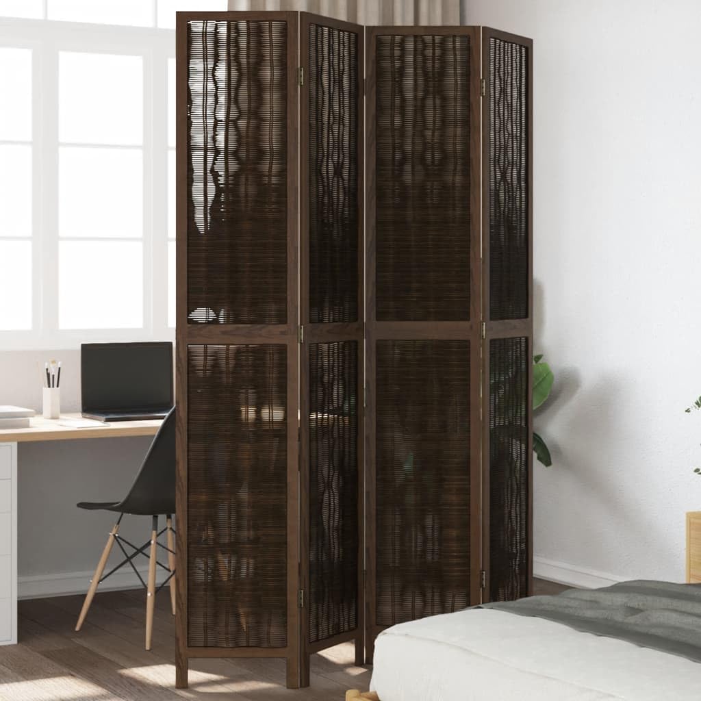 Paravent pliable et mobile en bois massif séparateur de pièce gain de place