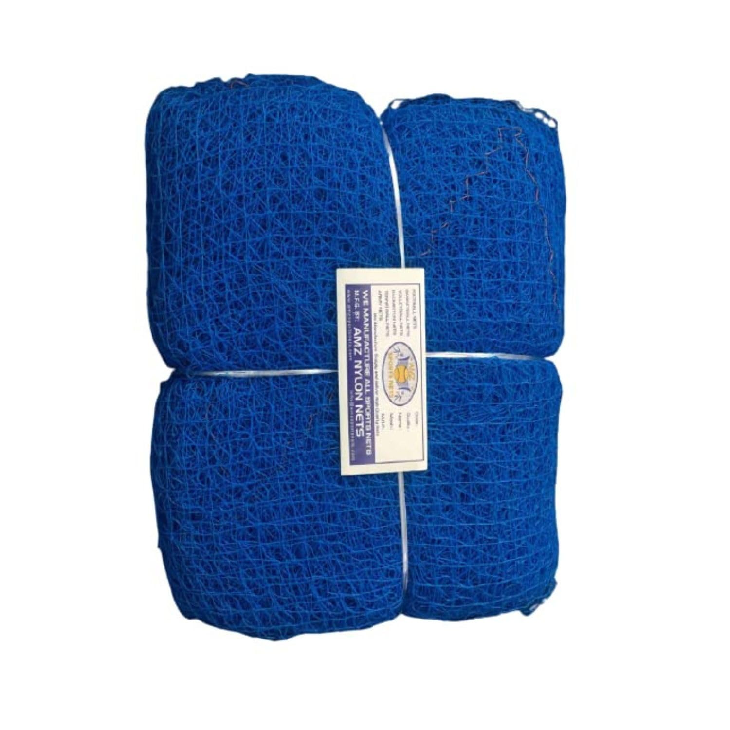 AMZ Sports Nets 2mm 36 Ply Cricket Batting Practice Net Regular Training Netting for Outdoor Backyard Ground Sports (2mm Thickness) (10FtX30Ft, Blue)