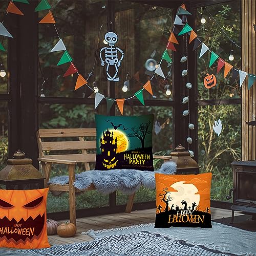 YumSur 4 federe per cuscino di Halloween