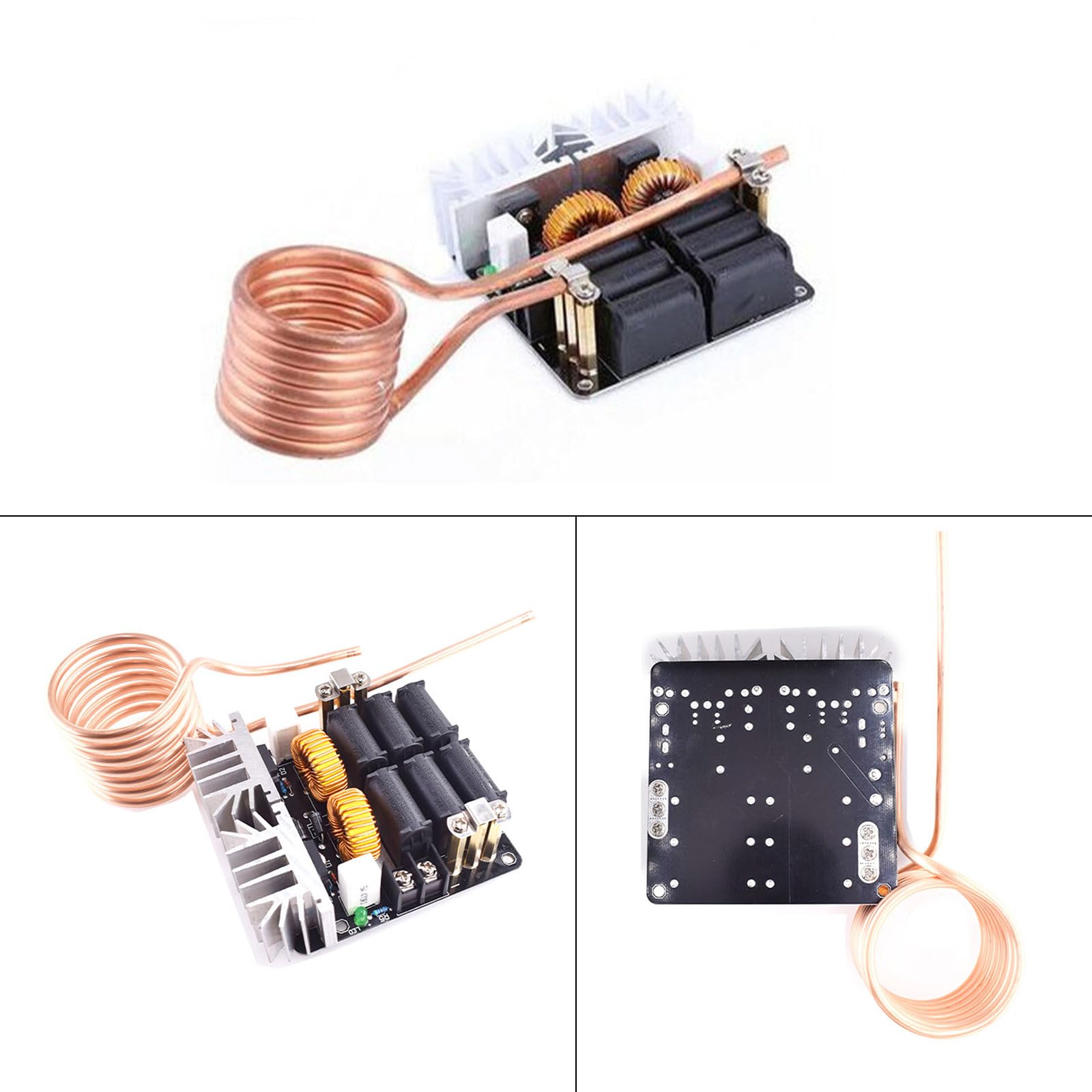 Panneau de chauffage à induction ZVS 1000 W 12 V-48 V basse tension avec module d'alimentation de chauffage par bobine