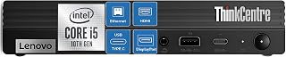 Lenovo ThinkCentre M70q i5-10400 16GB 1TB SSD Mini Desktop Computer | WiFi 6, Bluetooth, Keyboard, Mouse, Windows 11 Pro, Office 365, 1L Chassis, Charcoal, Home Office