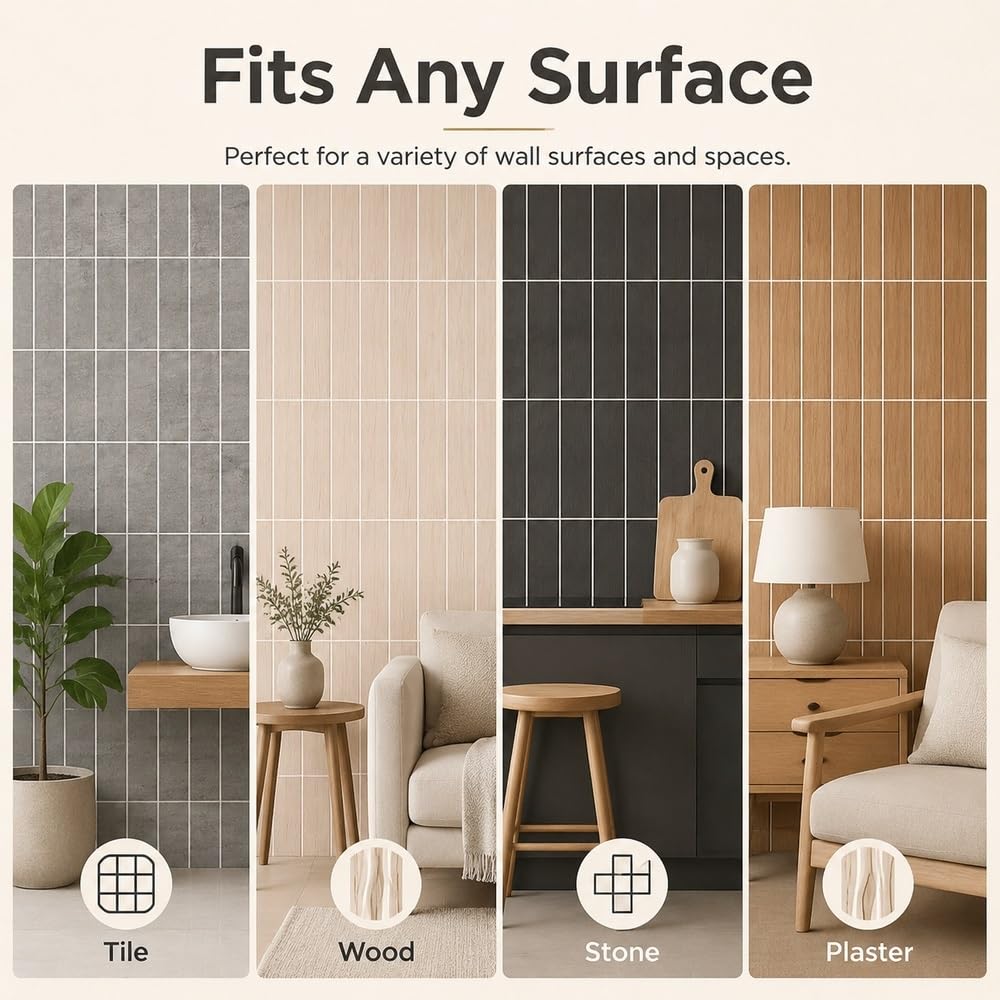 Revestimientos de paredes Paneles Pared Decorativos Peel Stick Accent