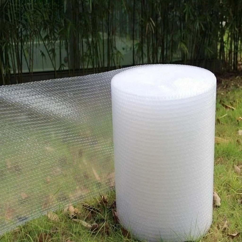 Stoßfeste Doppellagige Luftpolsterfolie, Rolle, Zerbrechliche Verpackung, 15–100 cm | Luftzellen dämpfen Aufprallschutzteile. Leichte, wiederverwendbare Abreißstreifen(W 20cm x 10m)