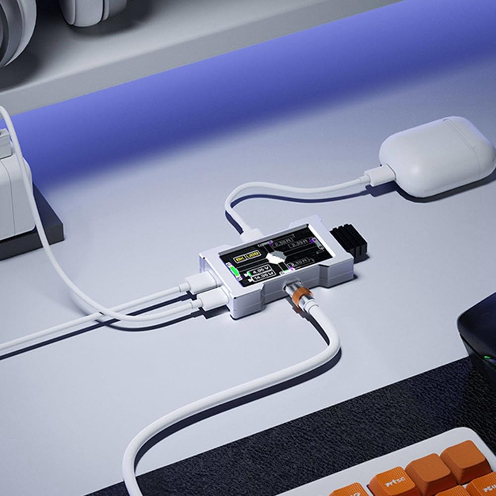 HMHUB Multifunctional USB Hub Type-C Splitter 8000Hz Desktop Expansion Dock Support SRGB for WootingV2 Silver