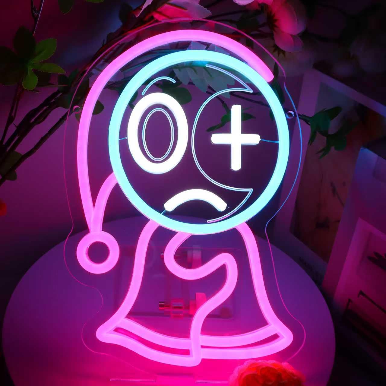 Dandy World, insegna al neon horror a tema anime, per decorazione da parete, luce notturna a LED dimmerabile, per camera da letto, amanti dei giochi, bar, regali di Natale e compleanno per