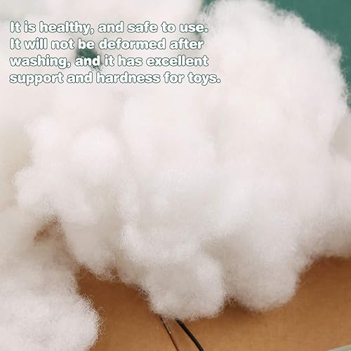 Miniatura 5 de Relleno de fibra de poliéster de 14.11oz14.1 onzas, relleno de fibra de alta calidad, relleno de pelusa de alta resistencia para manualidades de