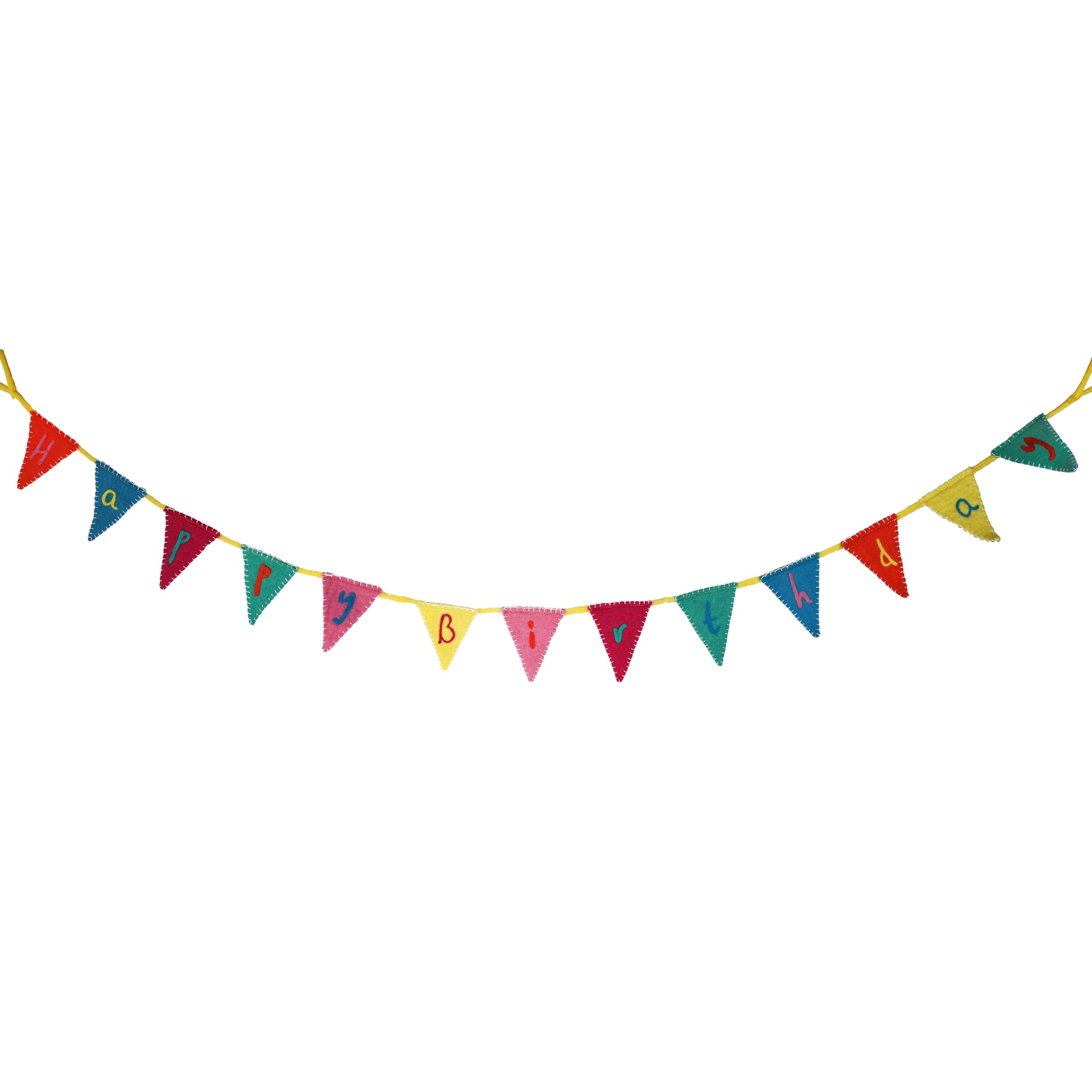 Talking Tables Banderines de Fieltro Reutilizables para Colgar en Fiestas, decoración Colorida para cumpleaños, Celebraciones, Fiestas Infantiles, reuniones Familiares, diseño de Tela Suave
