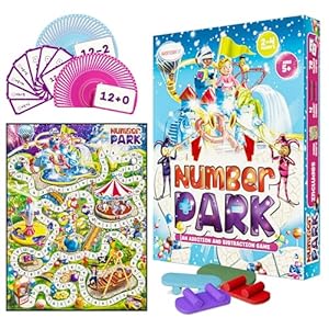 Number Park – Addition & Subtraction Math Games for Kids Ages 5-8 – Fun Educational Learning Game – Math Board Games for Kids – Learning Games for Kindergarten & Up – Math Game Learning Games Gift