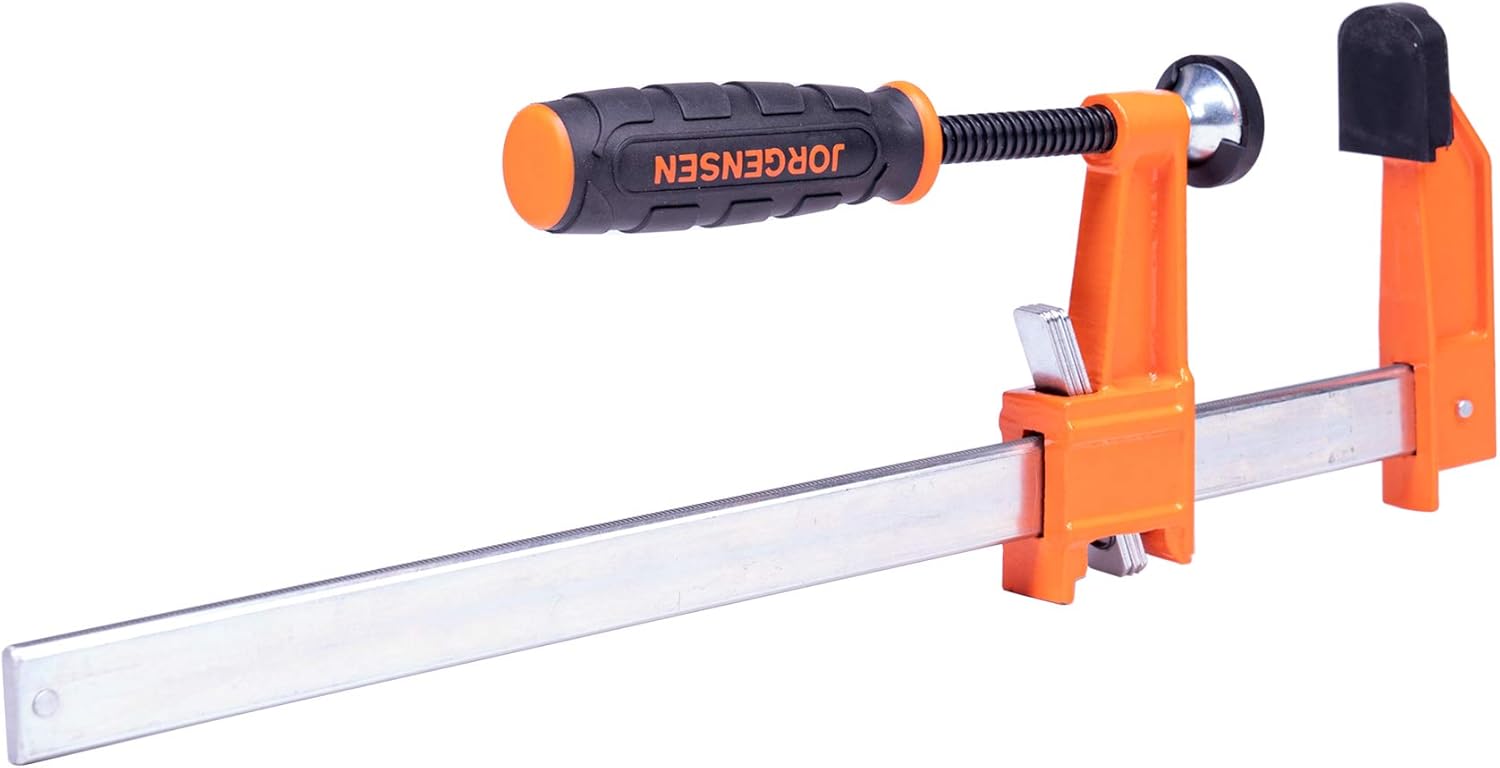 Pony Jorgensen 3712-HD 12-Inch Heavy-Duty Steel Bar Clamp, Orange - Woodworking Clamps - 