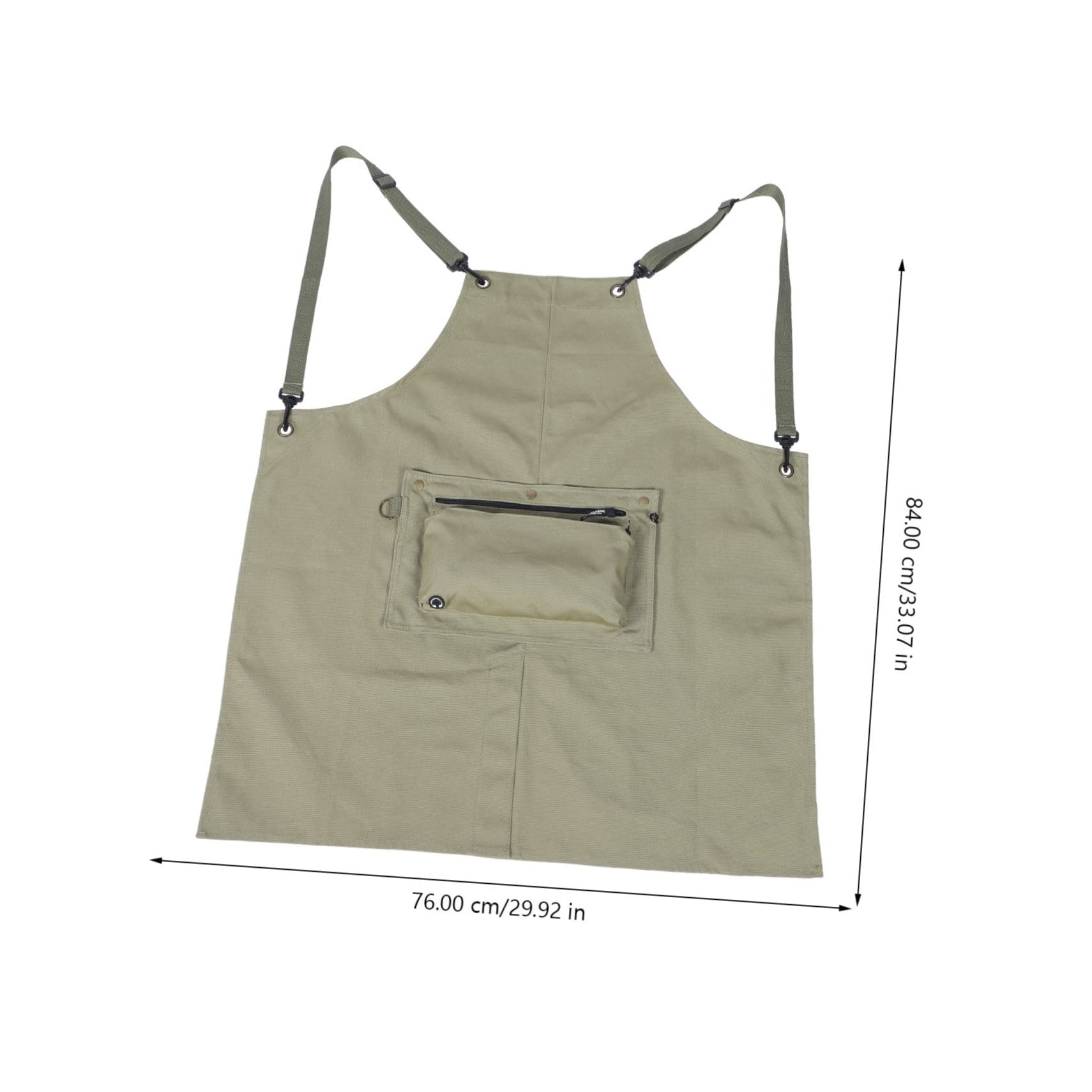 Wasserdichte Schürze Kellnerschürze Tragenresistente Schürze Gartenschürze Café-shop-schürze Waschbare Küchenschürze Schürze Für Die Küche Waschbare Kochschürze Baumwolle Green