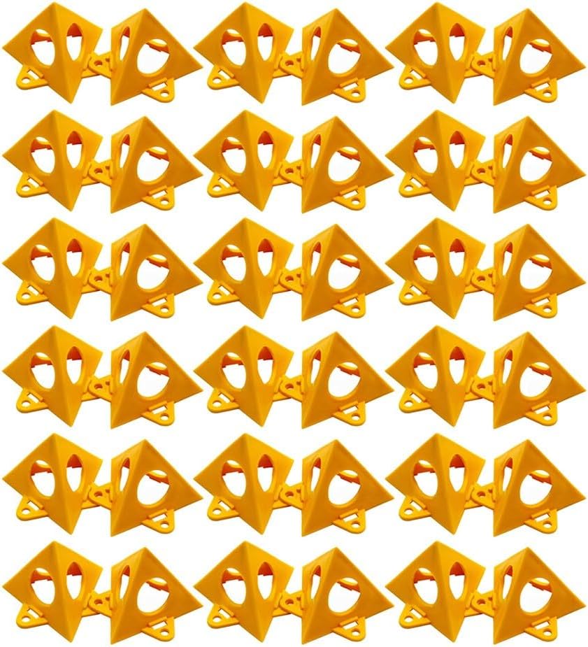 Painters Pyramid Stands 36pcs Featuring Lockable Tabs and Stackable Design for Supporting Canvases, Cabinets, and Heavy Items in Painting and Staining
