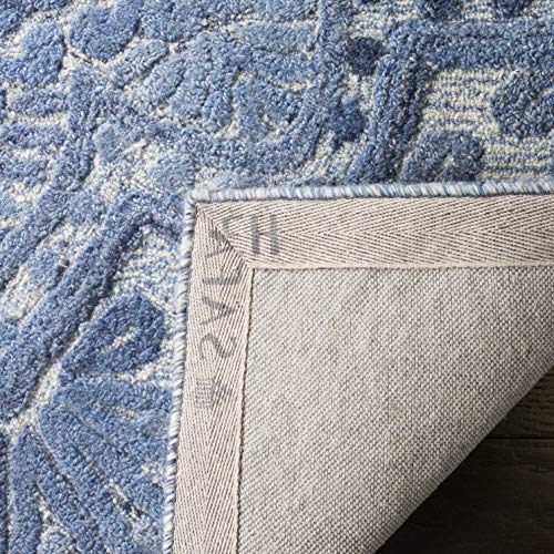 Tapete SAFAVIEH Marquee 2'3" x 4' Azul e Ivory Handmade miniatura 4