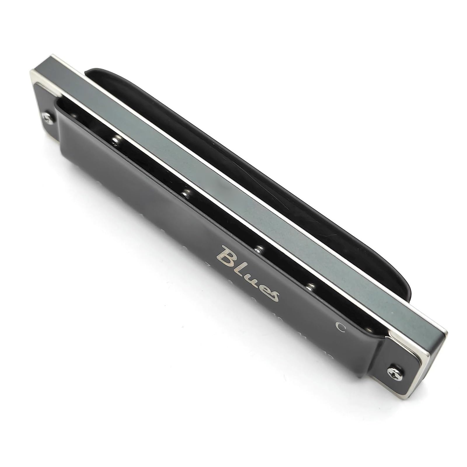 Blues 12 Fori Armonica Diatonica Professionale Chiave C Pettine In Alluminio Per Tutti(Type1)