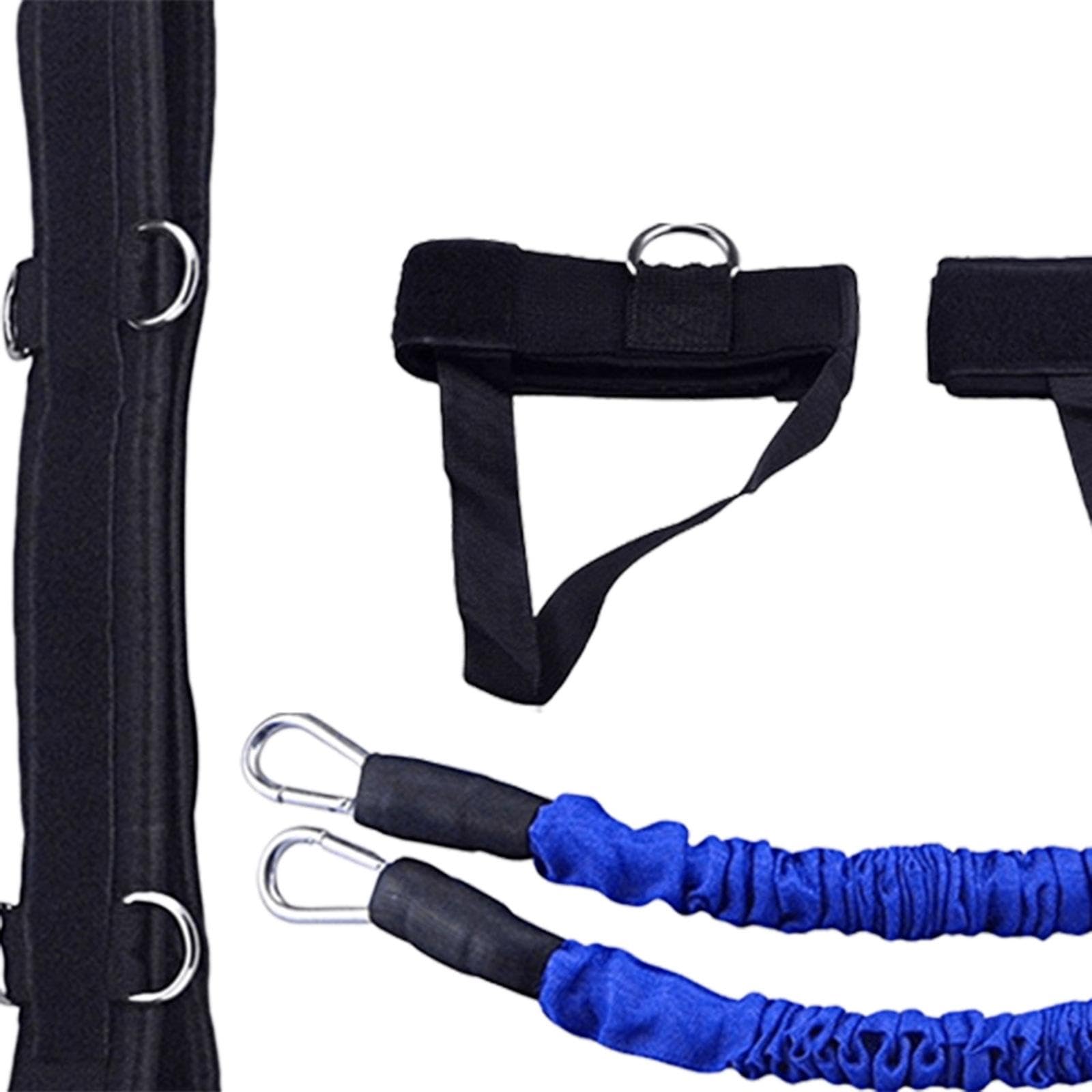 Box-Widerstandsbänder-Set, Übungsbänder zum Laufen, Taekwondo, Kickboxen, Blau, 27,2 kg